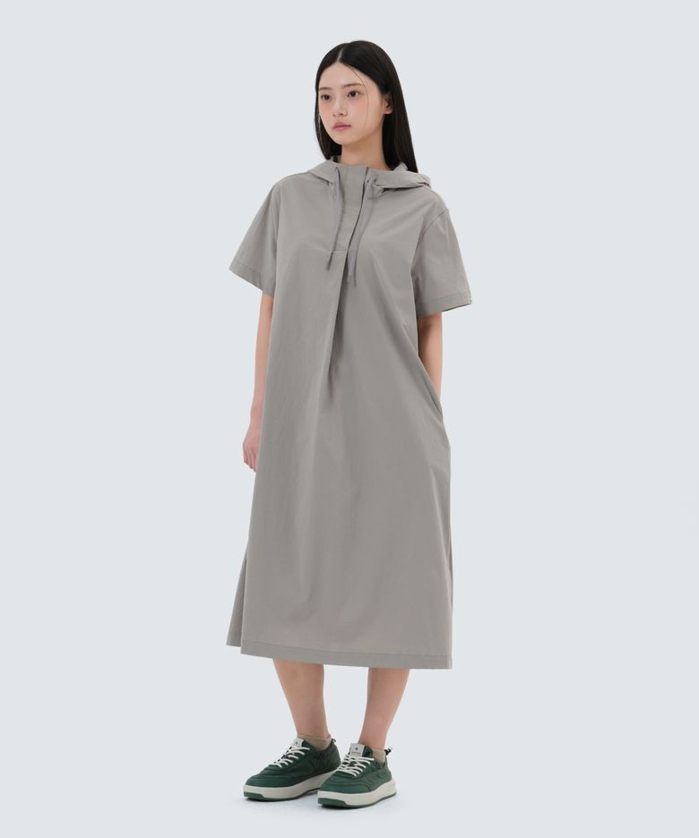 냉감 루트 후드 원피스 (S25MWROP65) Fog Gray