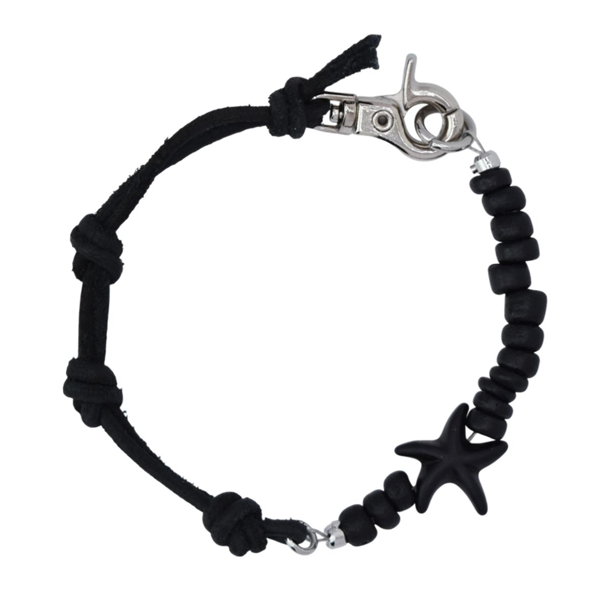인시에(INSIE) black s.p leather bracelet