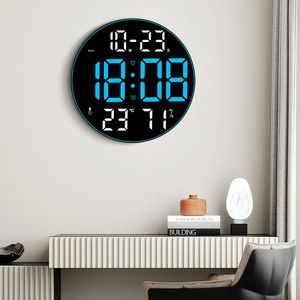 블랙페이스WALL 원형 아웃링 LED 시계 GH8011