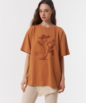 KING CAT VINTAGE T-SHIRT_orange