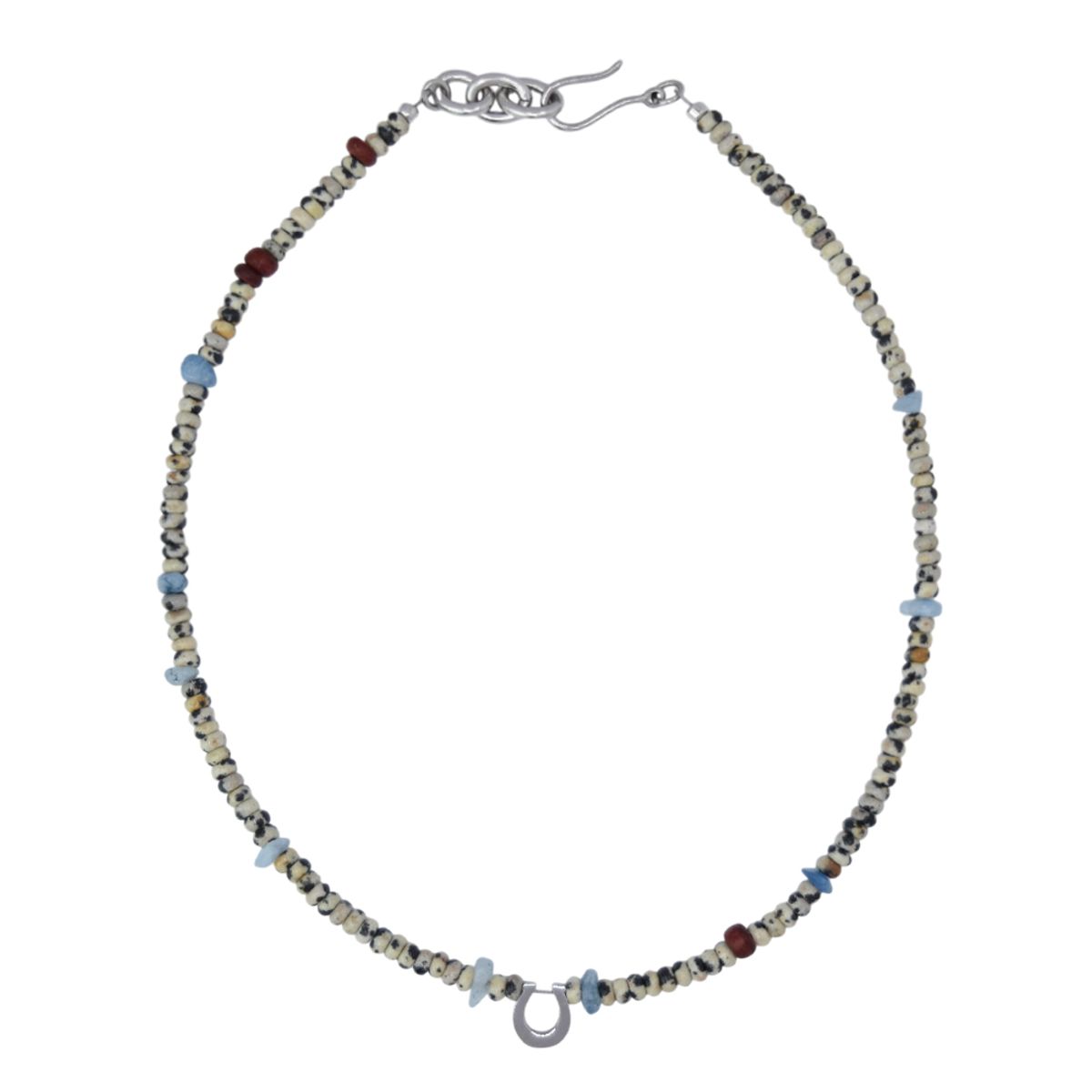 인시에(INSIE) spotted horseshoe necklace