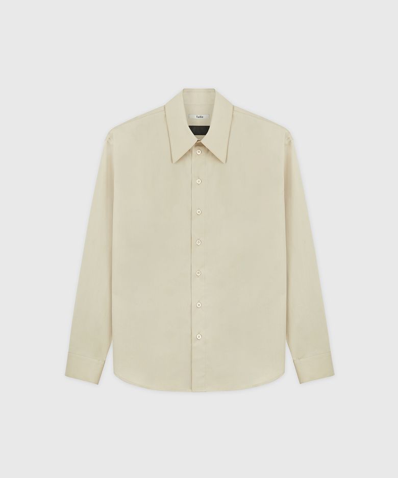 BARI COTTON POPLIN BOY SHIRT HAVANA