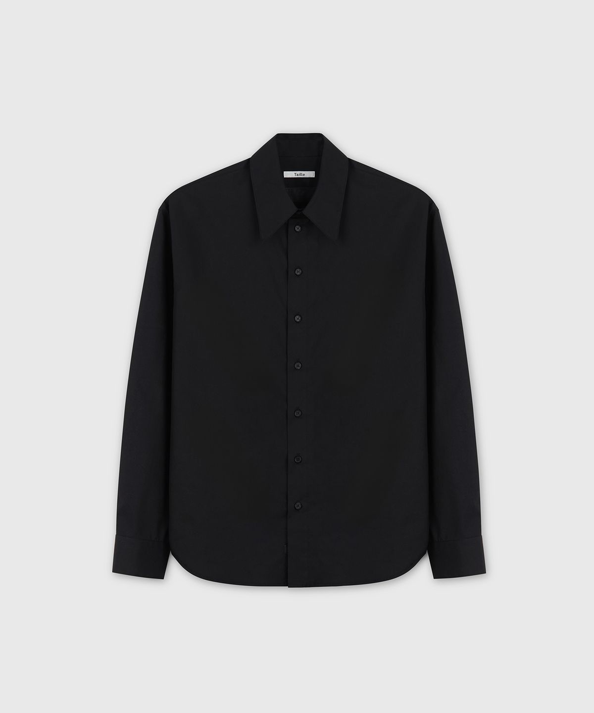 타일레(TAILLE) BARI COTTON POPLIN BOY SHIRT BLACK