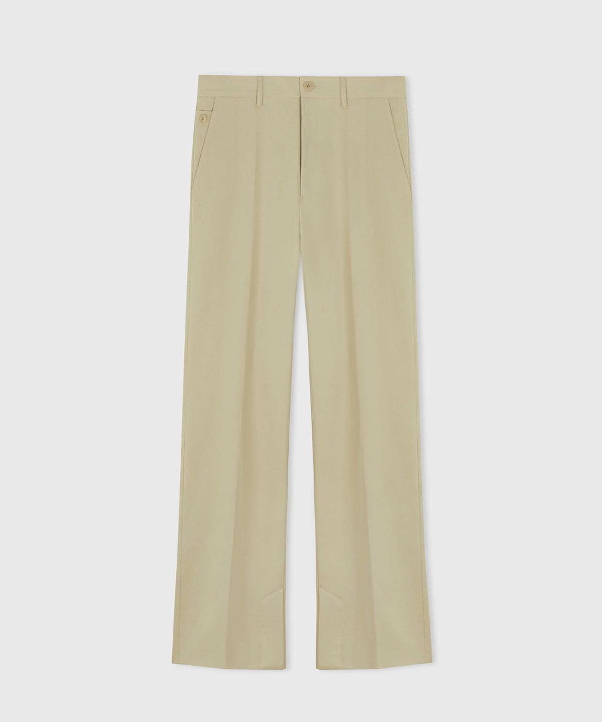타일레(TAILLE) RIALTO SPLIT HEM TROUSERS TAN