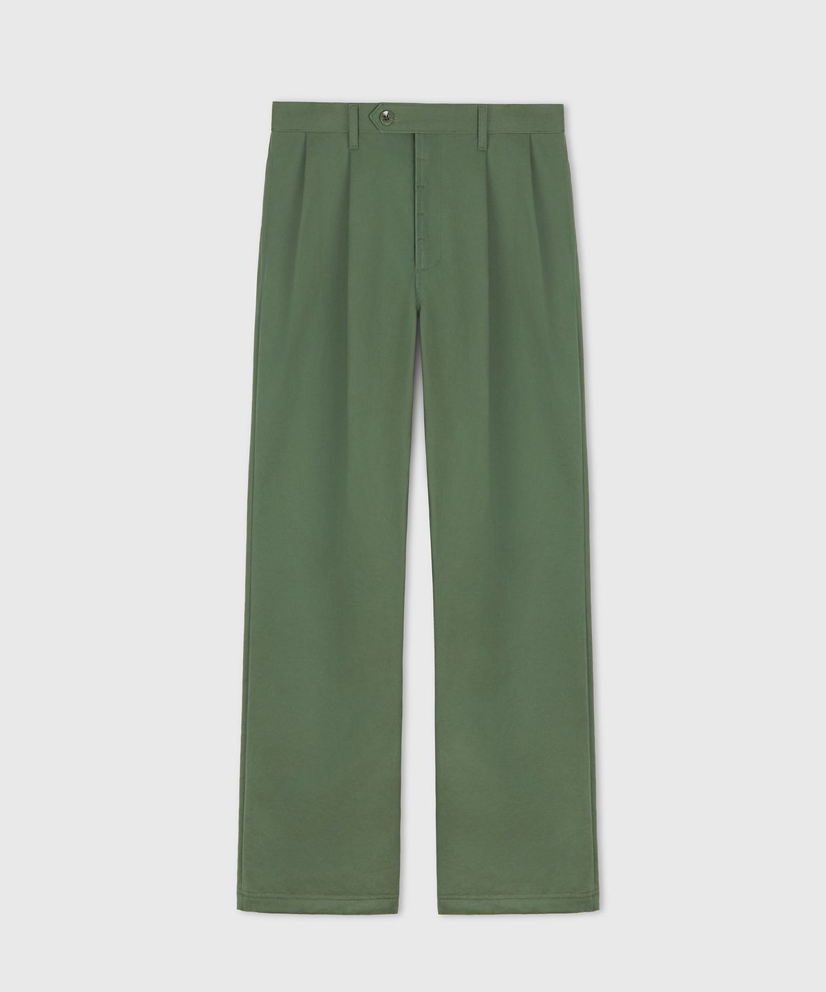 타일레(TAILLE) PORTER WEATHERED CHINO TROUSERS PATINA MOSS