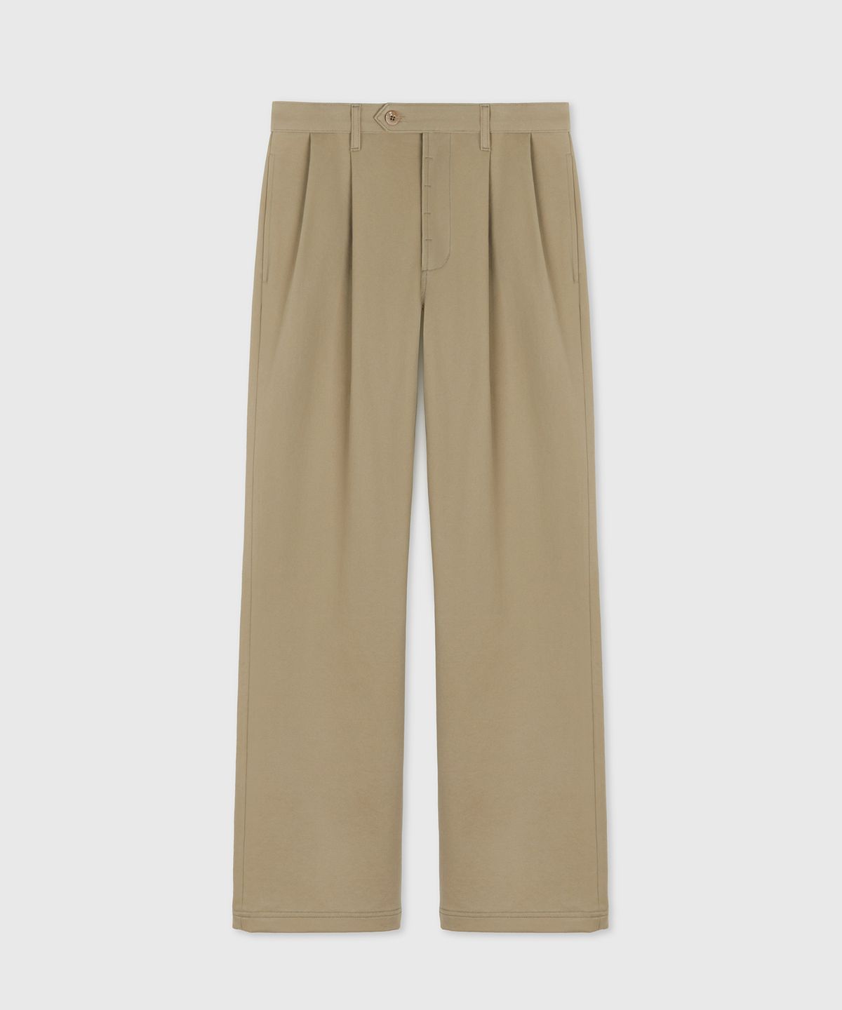 타일레(TAILLE) PORTER WEATHERED CHINO TROUSERS TAUPE