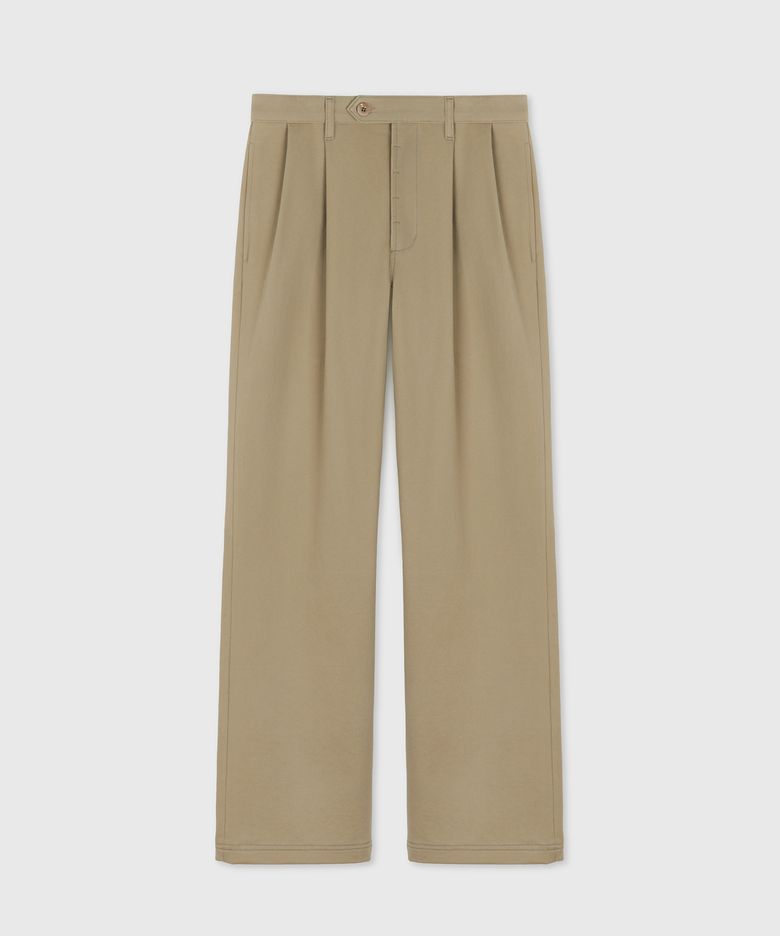PORTER WEATHERED CHINO TROUSERS TAUPE