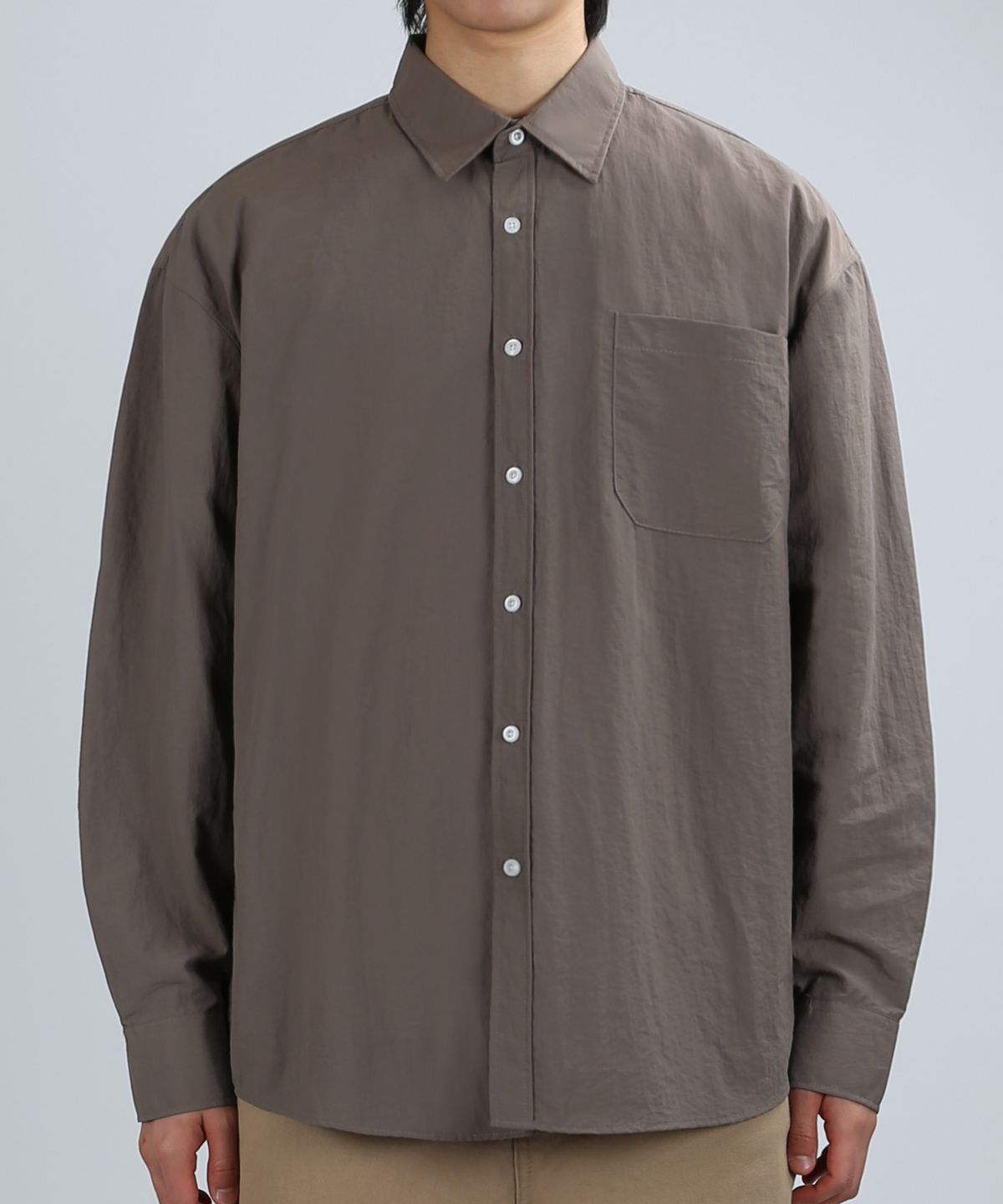 베리베인(VERYVAIN) GORP OVER SHIRTS (COCOA BROWN)