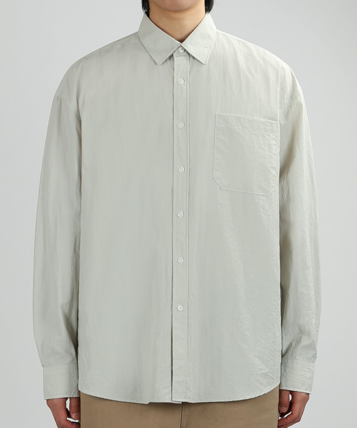 베리베인(VERYVAIN) GORP OVER SHIRTS (LIME GRAY)