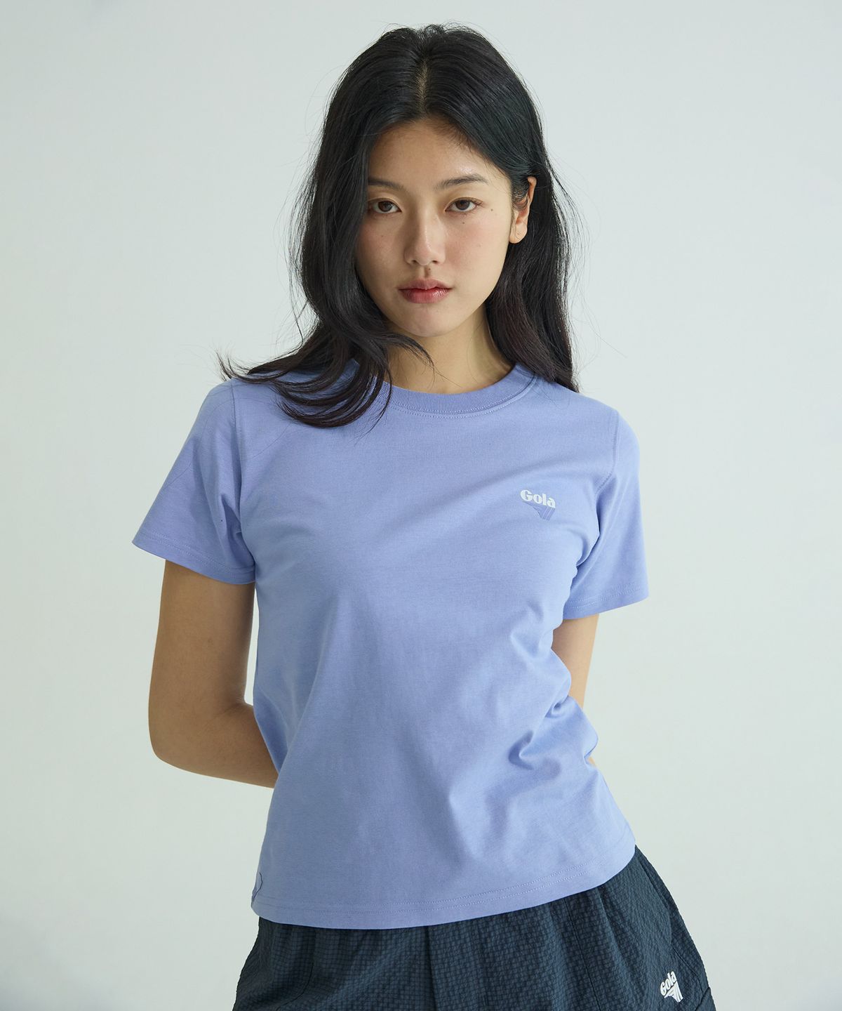 골라(GOLA) ESSENTIAL SMALL LOGO T-SHIRTS [VIOLET]
