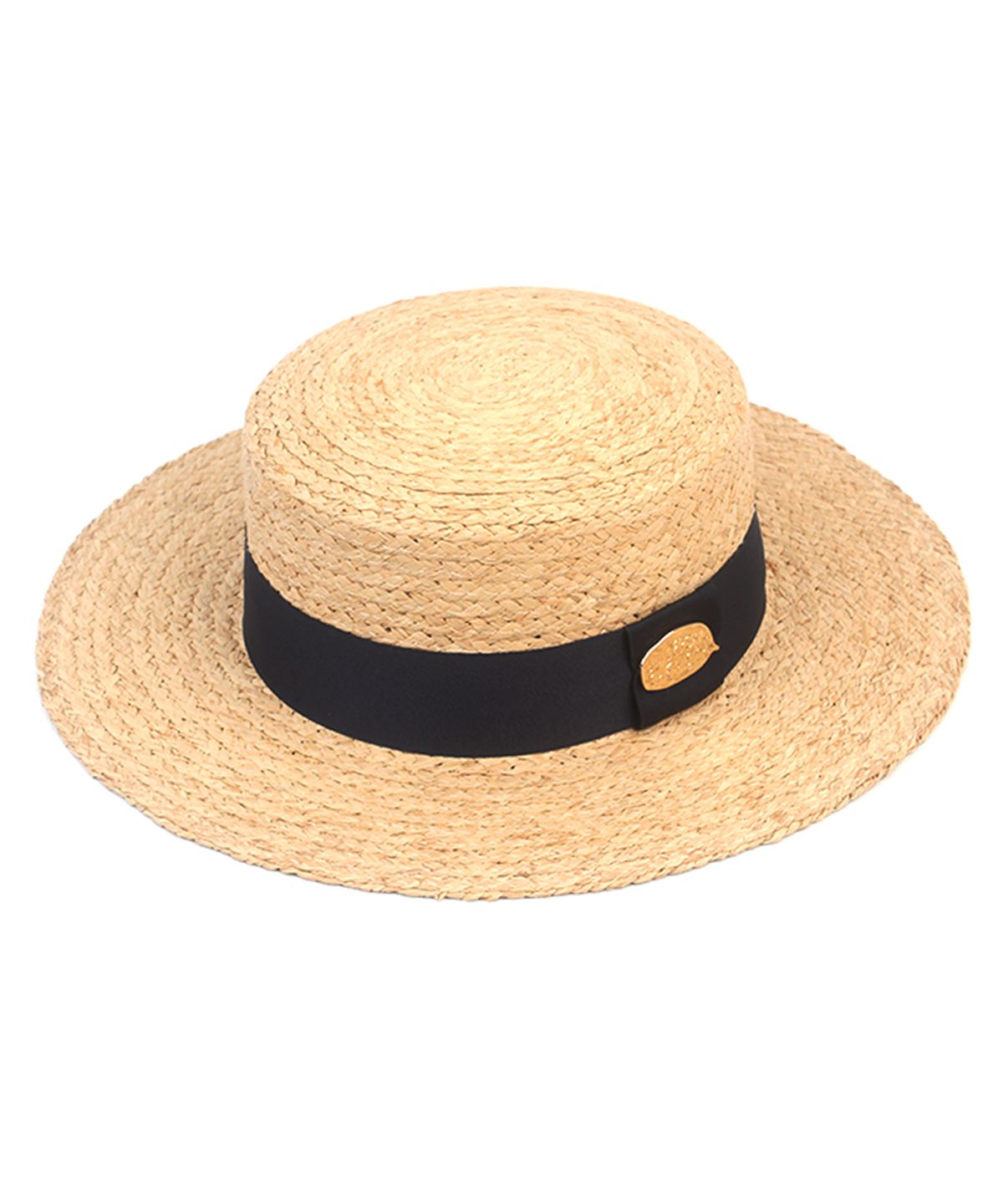 유니버셜 케미스트리(UNIVERSAL CHEMISTRY) Navy Line Raffia Panama Hat 파나마햇