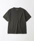 HENLEY NECK HALF SLEEVE TEE_CHARCOAL