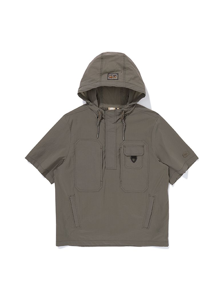 스티치 후디 아노락_Dark Grey