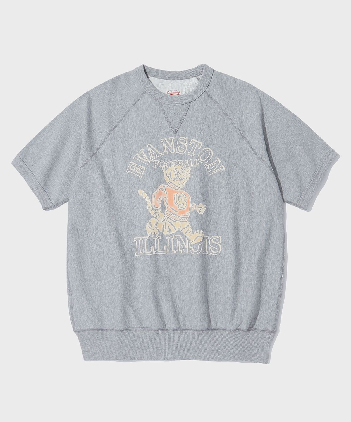 아웃스탠딩(OUTSTANDING) V.S.C HALF SLEEVE SWEAT(EVANSTON)_8%MELANGE GRAY