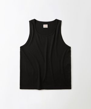 RIBBED SLEEVELESS_BLACK