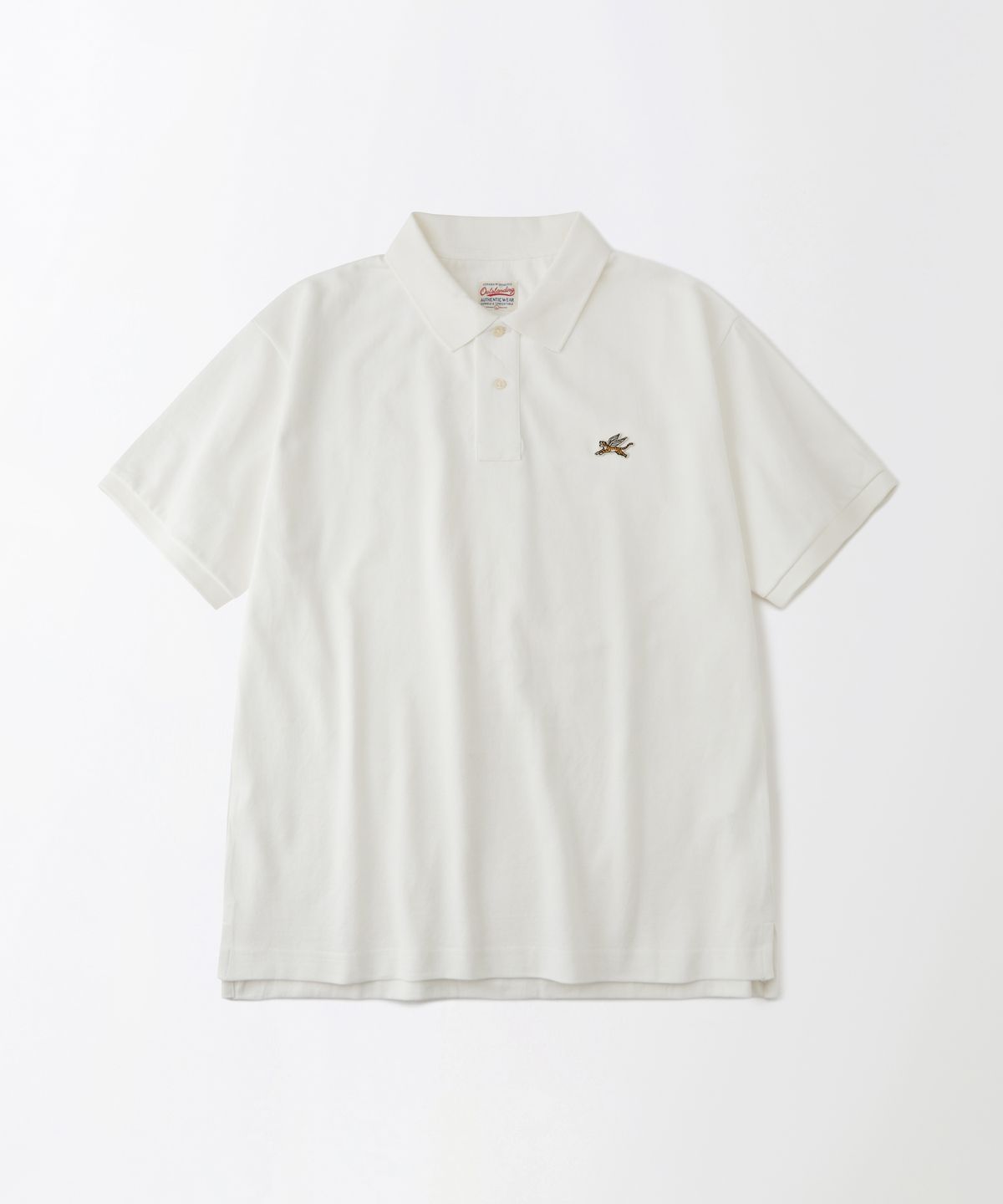 아웃스탠딩(OUTSTANDING) MIGHTY TIGER PK COLLAR TEE_WHITE
