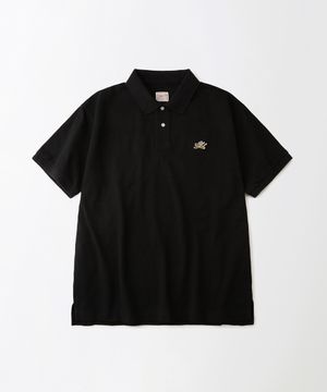 MIGHTY TIGER PK COLLAR TEE_BLACK