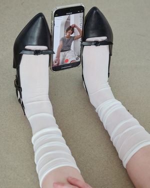 페미닌 리본 펌프스 EBAL157333