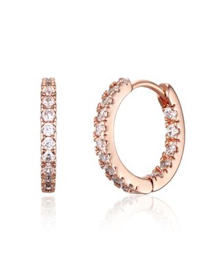 14K GF 라운드 스톤 귀걸이 ELGPEE570