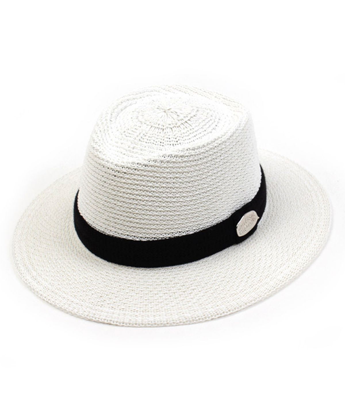 유니버셜 케미스트리(UNIVERSAL CHEMISTRY) White Long Knit Fedora SV 여름페도라