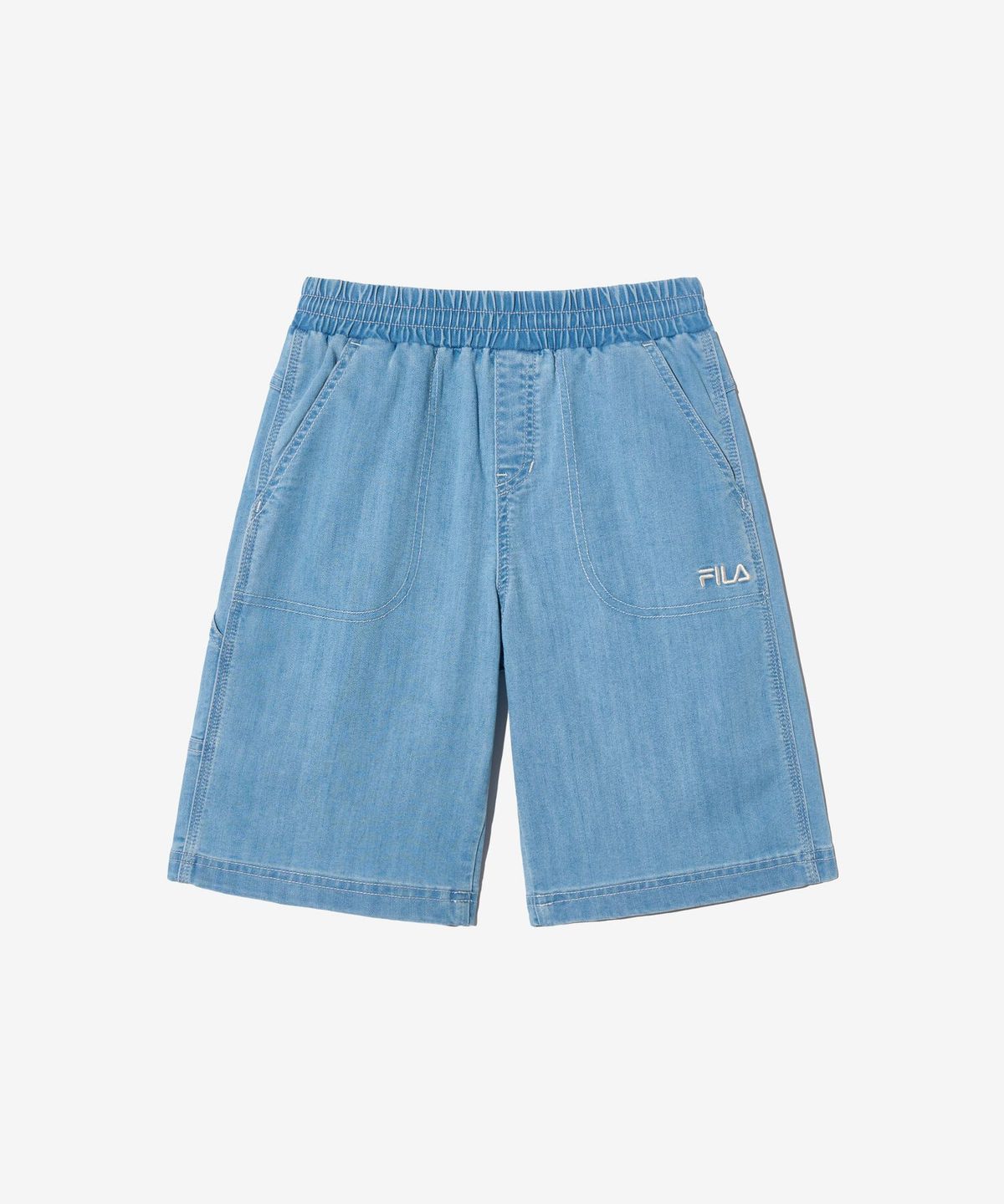 휠라 키즈(FILA KIDS) 5부 데님 포켓팬츠