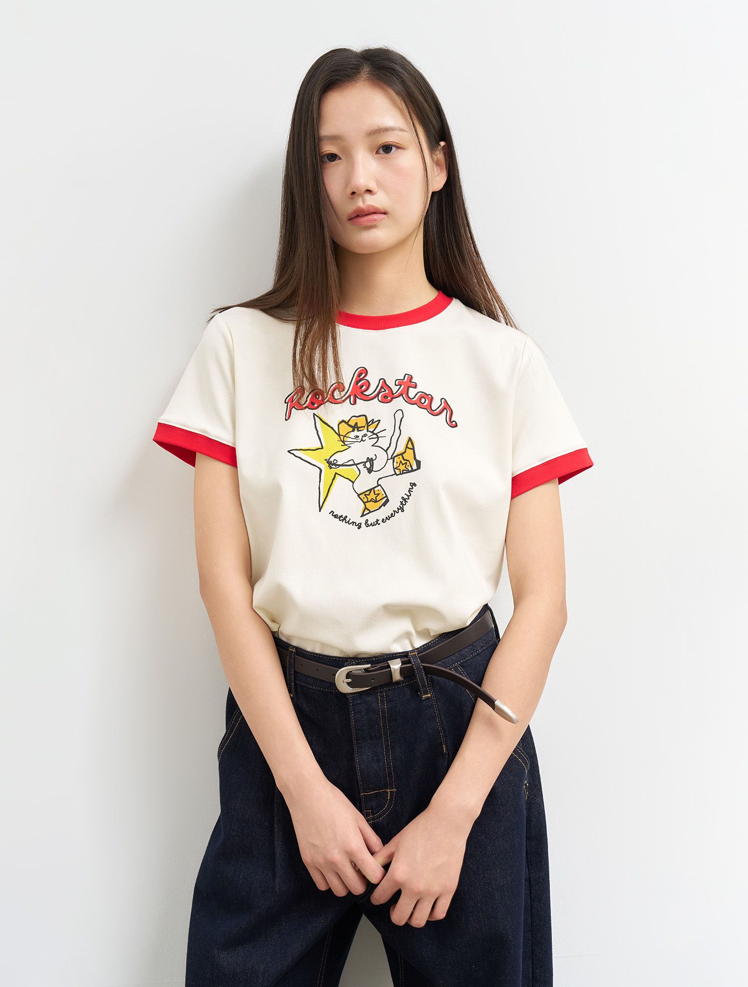 【GENERAL IDEA】Rockstar Regular Ringer ティーシャツ MUSINSA公式 | GENERAL IDEA Rockstar Regular Ringer T-Shirt