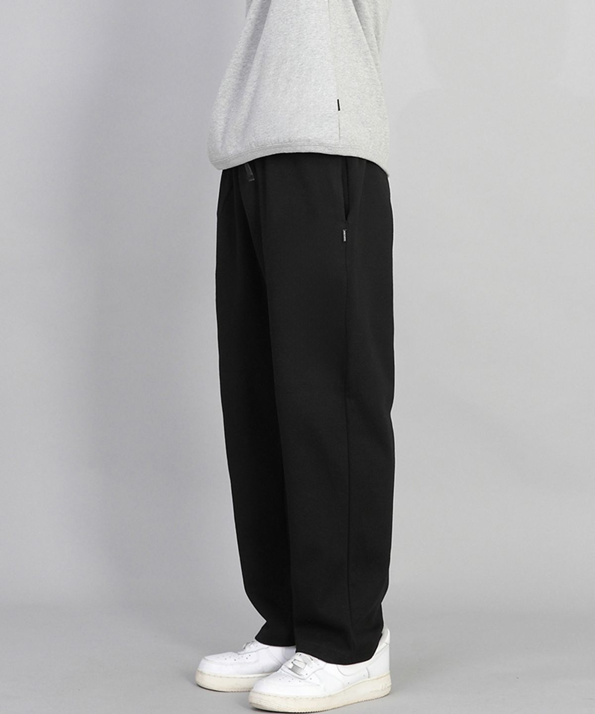 세인트크루(SAINTCREW) 무지 와이드 스웨트팬츠 SWP-372 블랙