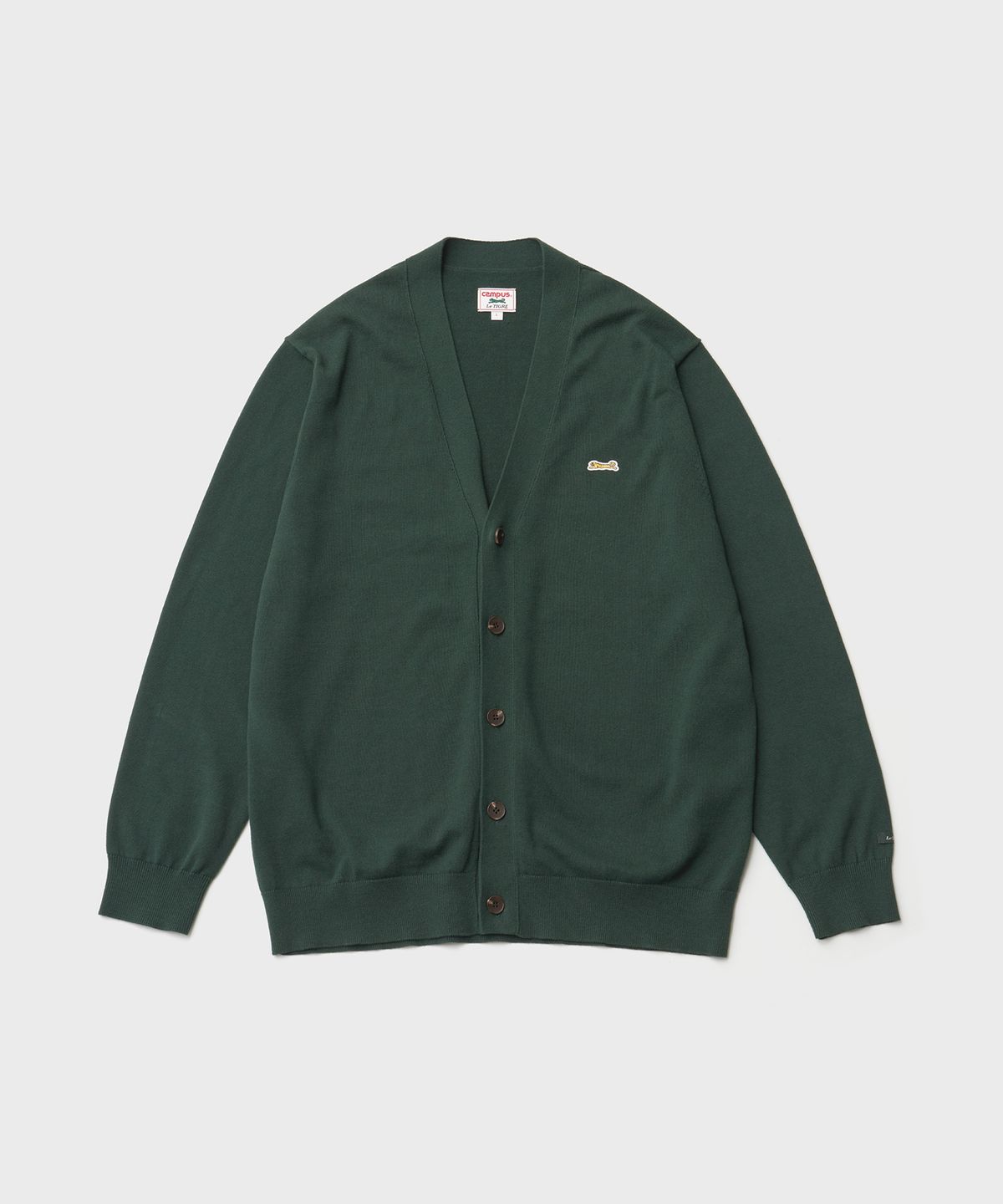 르티그레(LE TIGRE) Classic V-neck cardigan (Forest)