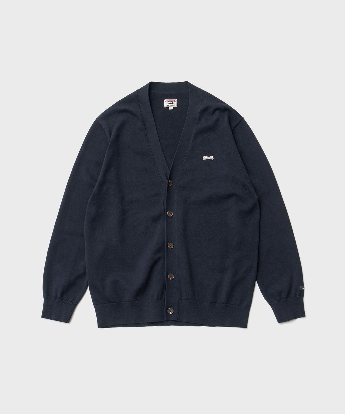 르티그레(LE TIGRE) Classic V-neck cardigan (Navy)
