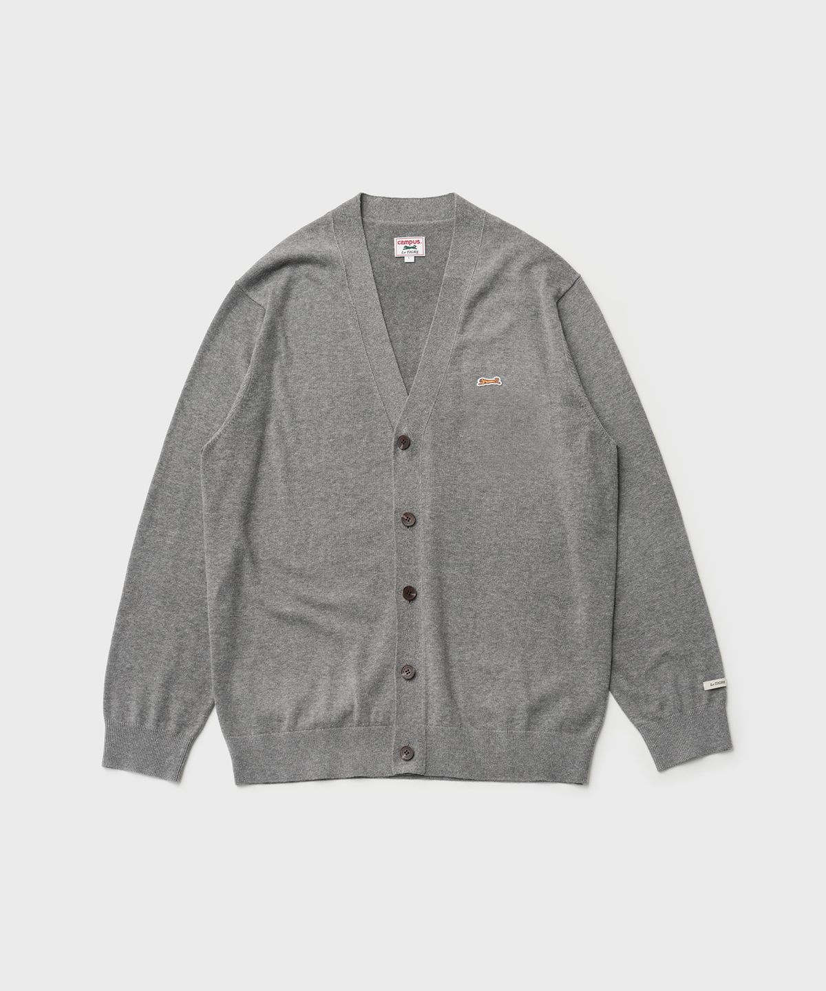 르티그레(LE TIGRE) Classic V-neck cardigan (Heather Gray)