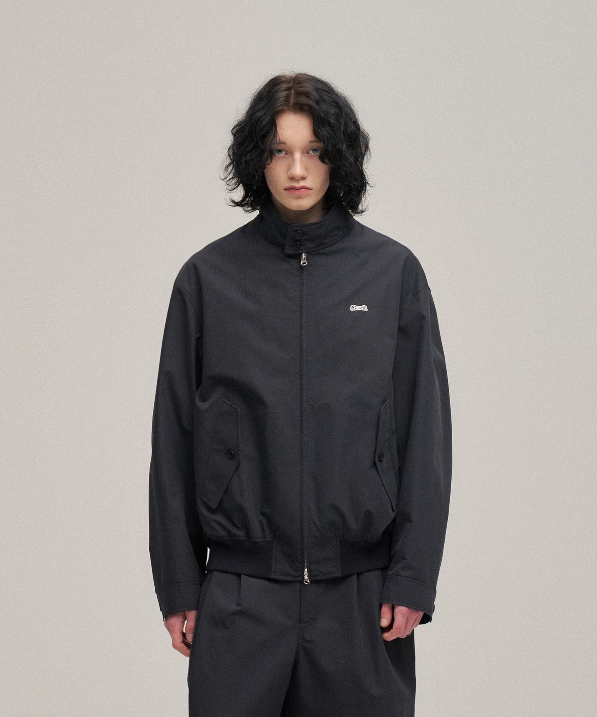 르티그레(LE TIGRE) Classic Harrington jacket (Almost Black)