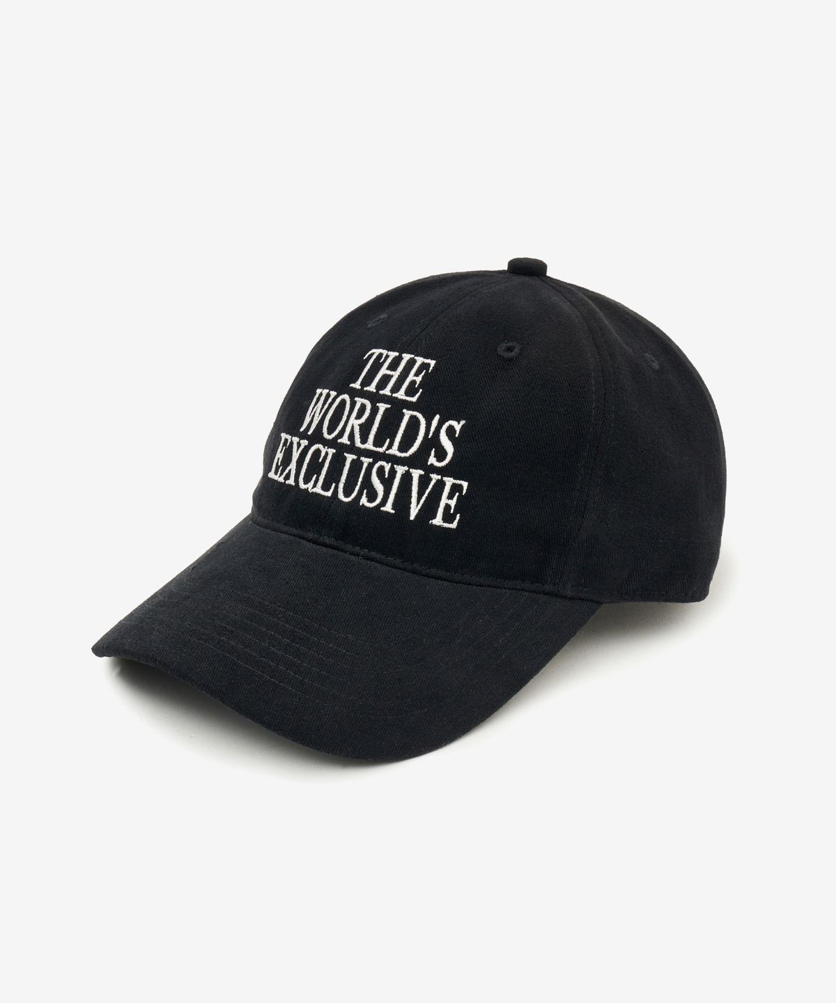 브이투(VTWO) 더 월드 코튼 볼캡 (BLACK)