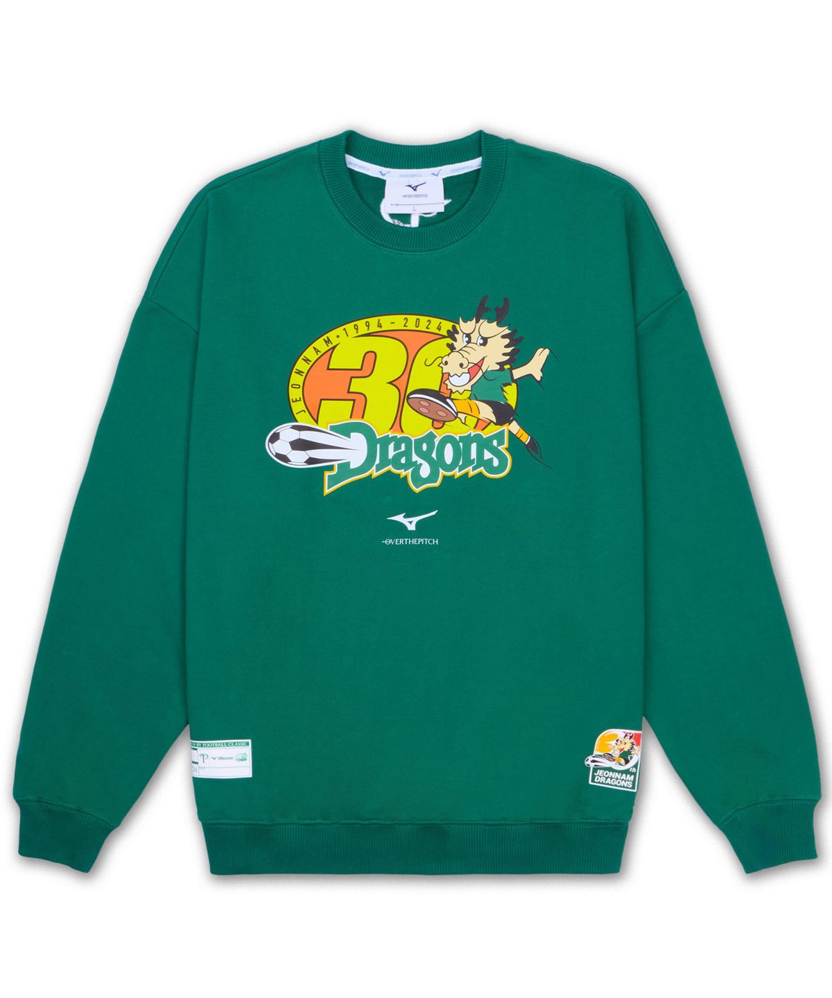 전남드래곤즈(JEONNAM DRAGONS) 전남드래곤즈 x 오버더피치 x 미즈노 30주년 맨투맨