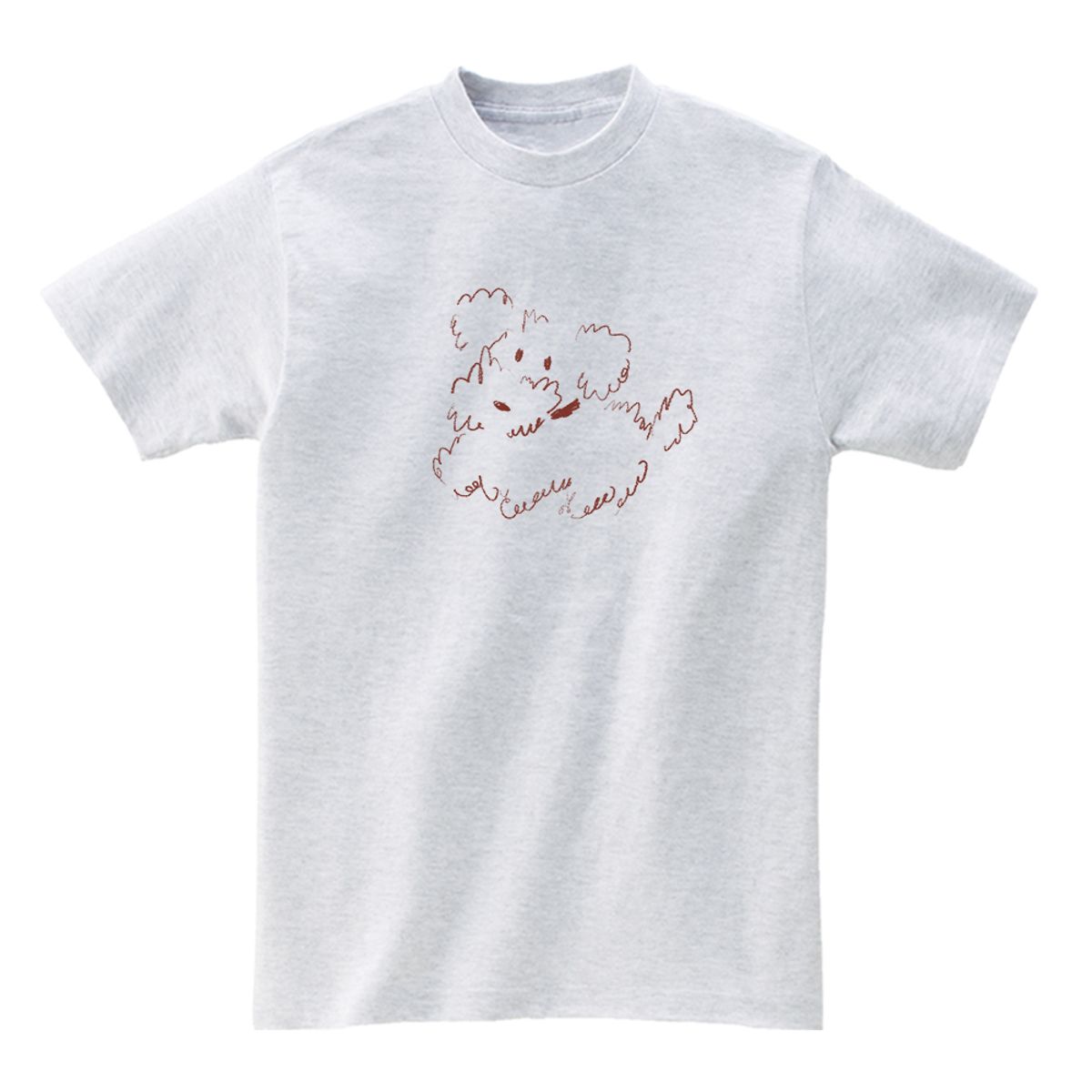 어썸어스(AWESOMEUS) Brown poodle T-SHIRTS_4COLOR