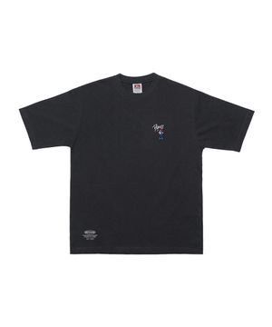 화이트라벨 자수 로고 티셔츠 [챠콜]