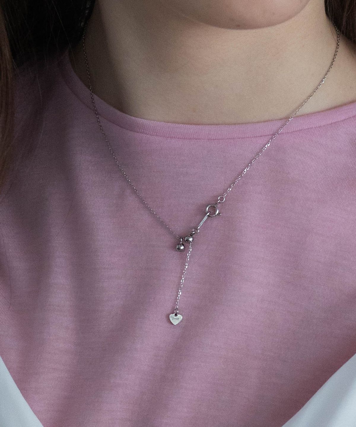 펄리모어(PEARLY MORE) 데일리 슬라이드 볼 목걸이_PM25N026SS