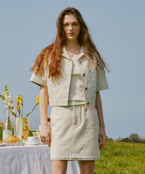 디아고 캐주얼 미니 스커트 아이보리