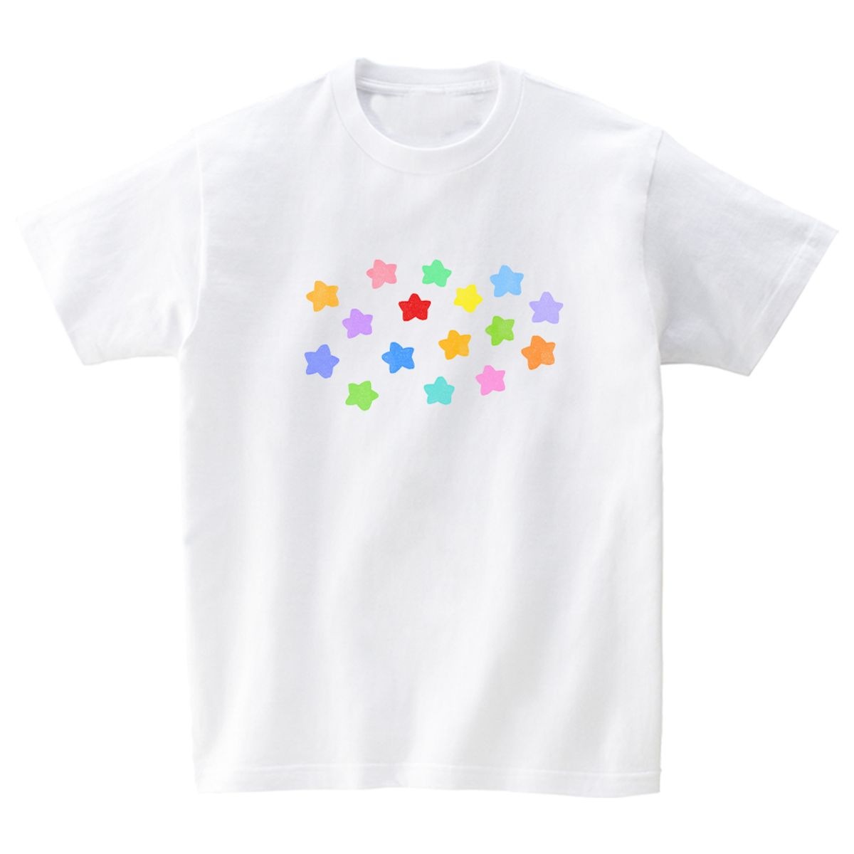 어썸어스(AWESOMEUS) Rainbow stars T-SHIRTS_4COLOR