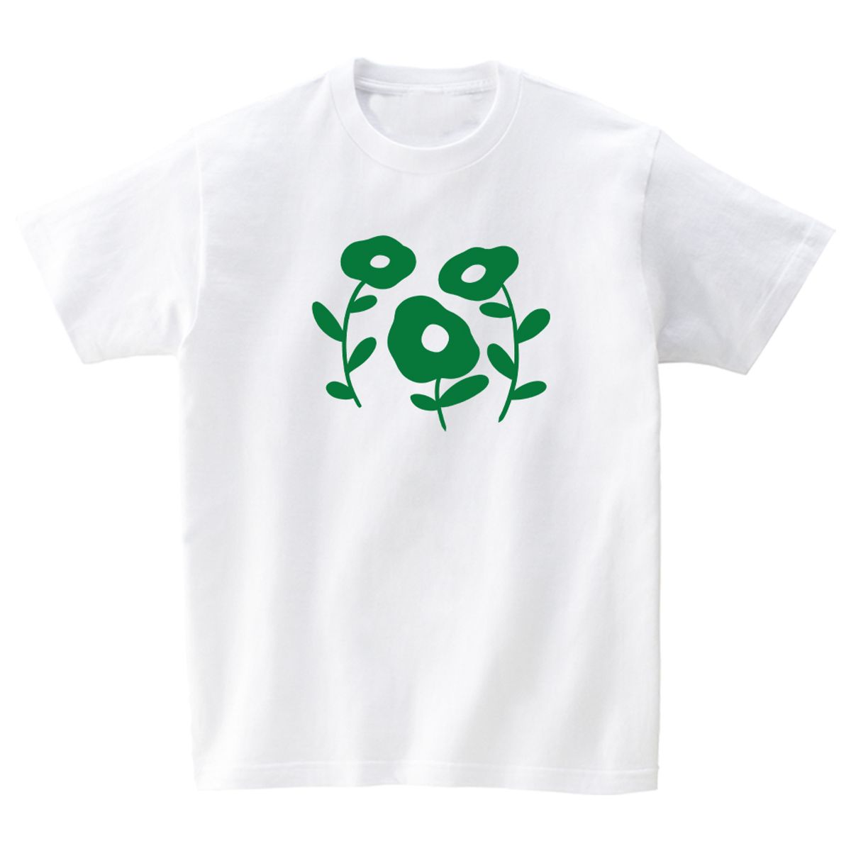 어썸어스(AWESOMEUS) Green bouquet of flowers T-SHIRTS_4COLOR