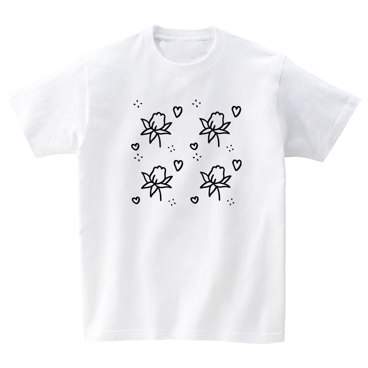 어썸어스(AWESOMEUS) lower and hearts T-SHIRTS_4COLOR