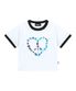 Ringer Crop T-Shirt (Heart Peace)