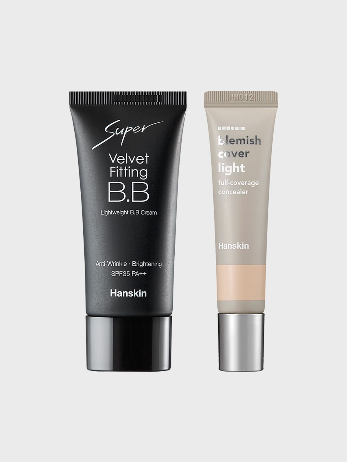 한스킨(HANSKIN) 수퍼 벨벳 피팅 비비크림 30g+블레미쉬 커버 컨실러12g 세트