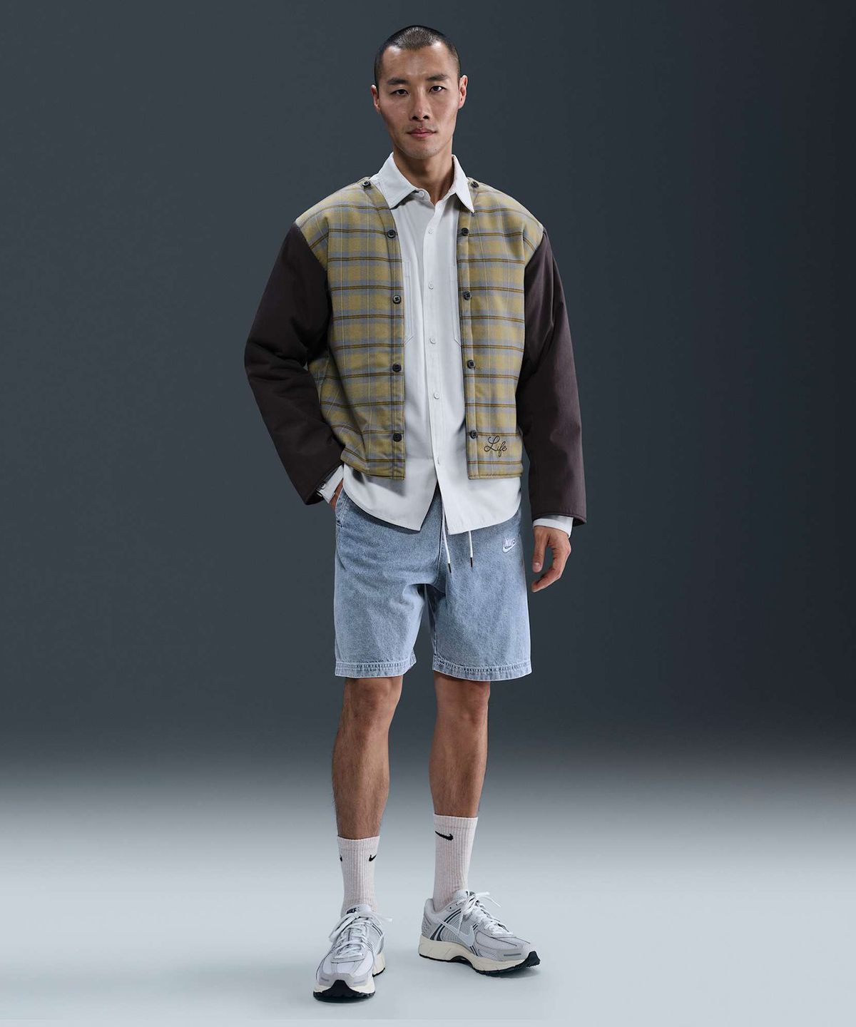 나이키(NIKE) 스포츠웨어 데님 쇼츠 M - 라이트 아머리 블루 / IF0622-440
