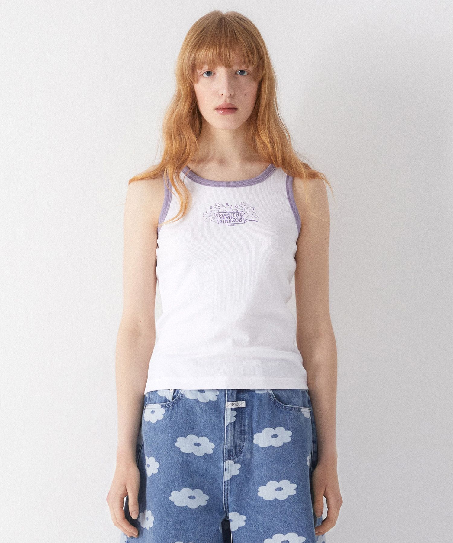 MUSINSA | DAISY SYNDROME DAISY x MARITHE RINGER SLEEVELESS white