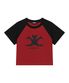 Bat Raglan Crop T-Shirt (Red)