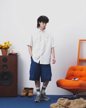 컴포트 페이퍼 반팔 셔츠 (화이트