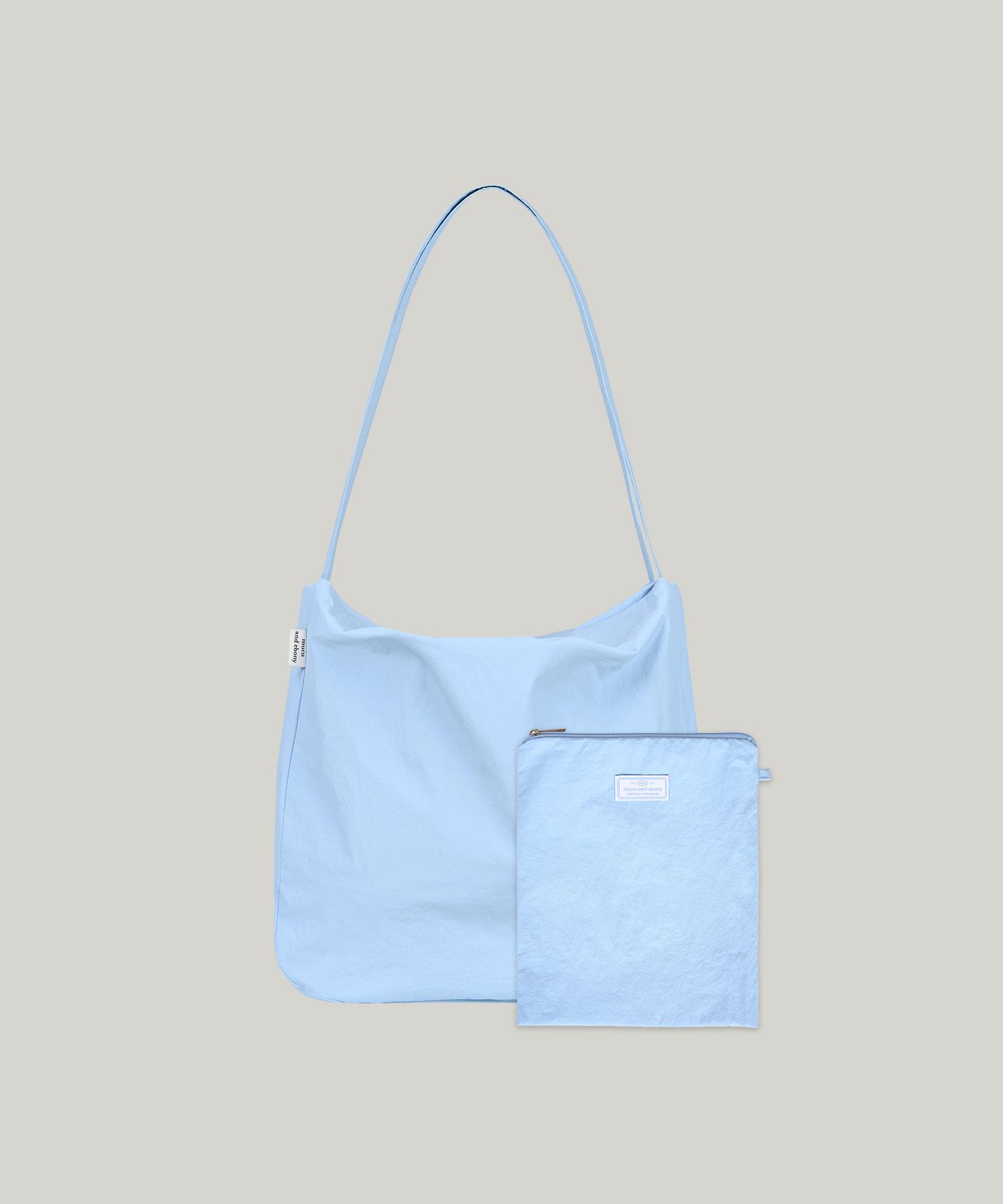★mucu and ebony★ More Mellow Bag (Pouch SET) _ Blue MUSINSA | MUCU AND EBONY More Mellow Bag (Pouch SET) More