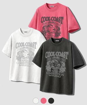 쿨 코스트 피그먼트 오버핏 티셔츠 3COLOR