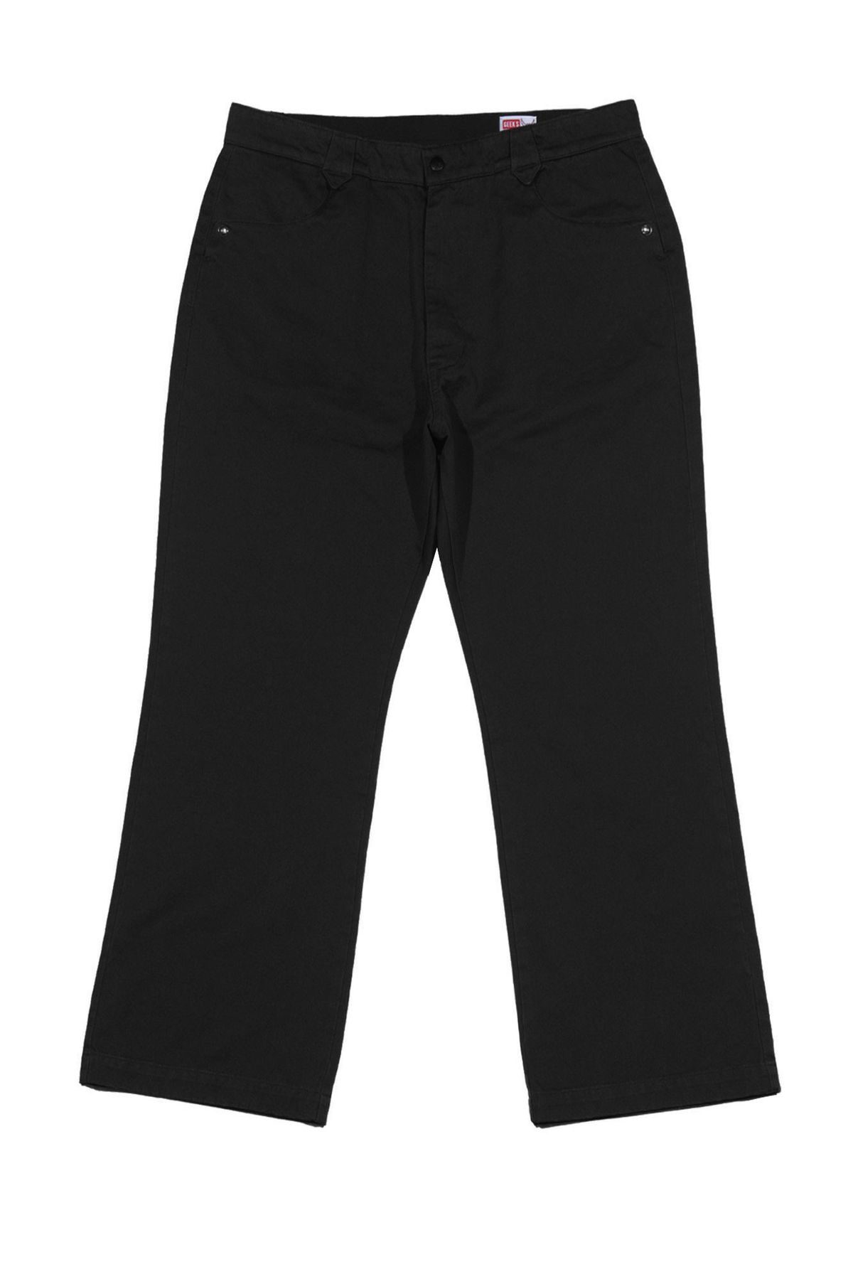 더 긱스(THE GEEKS) Ranch flare chino pants - Black
