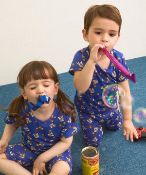 에어핏 코기 반팔 키즈 실내복 세트